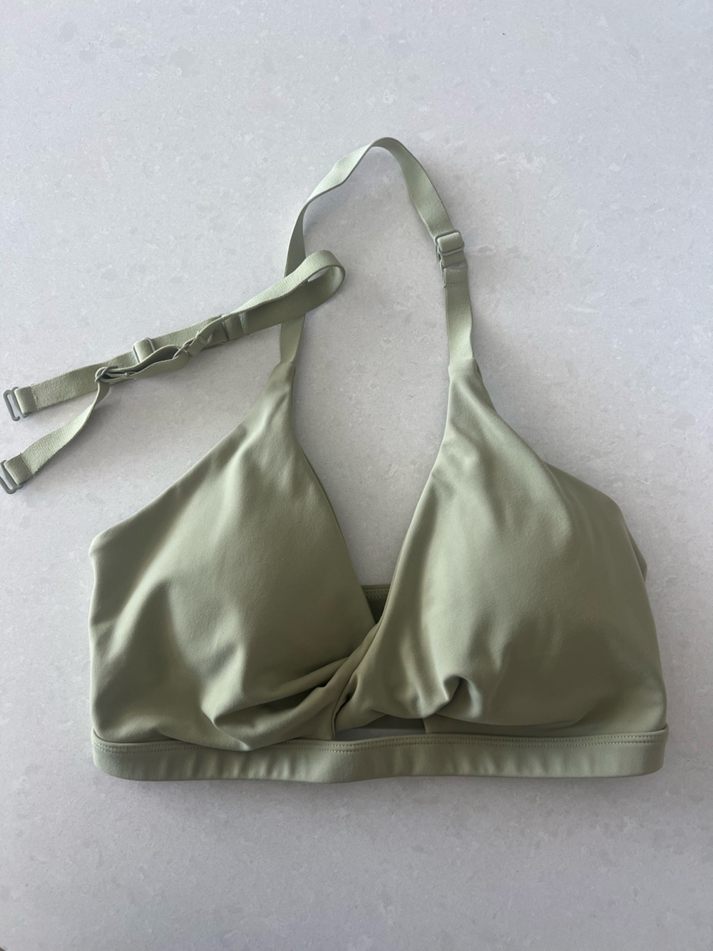 VOYJOY Olive Green Sports Bra